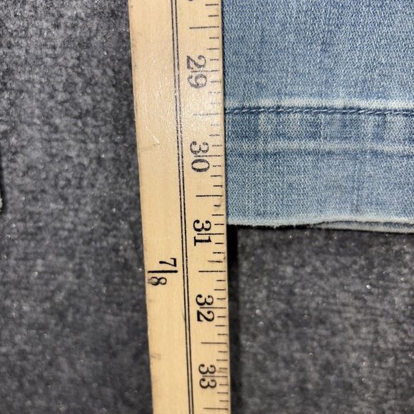 7 for All Mankind Tailorless Dojo Jeans Womens Size 32 Light Wash - Picture 8 of 12